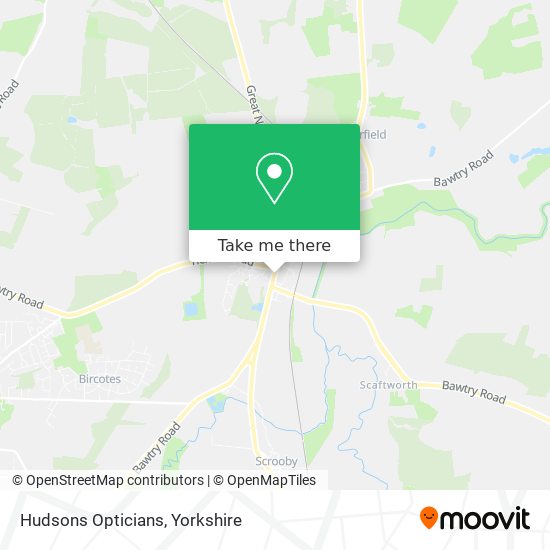 Hudsons Opticians map