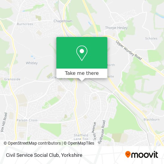 Civil Service Social Club map