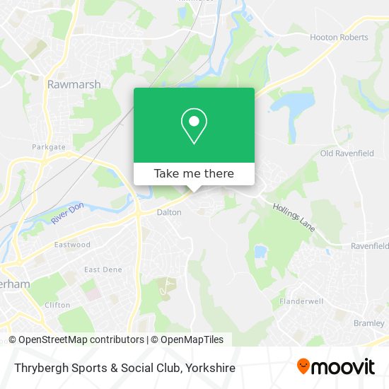 Thrybergh Sports & Social Club map