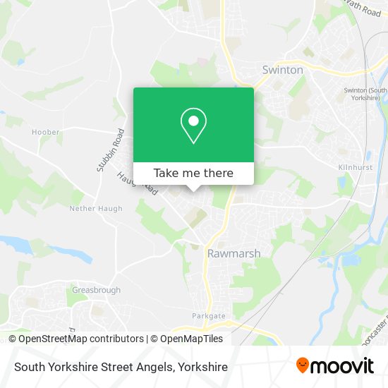 South Yorkshire Street Angels map