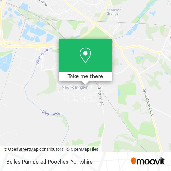 Belles Pampered Pooches map