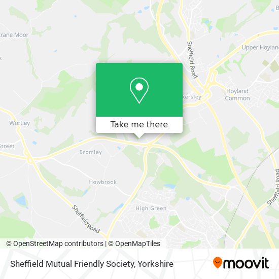 Sheffield Mutual Friendly Society map