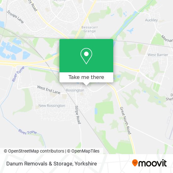 Danum Removals & Storage map