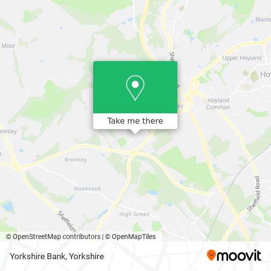 Yorkshire Bank map