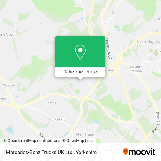 Mercedes-Benz Trucks UK Ltd. map