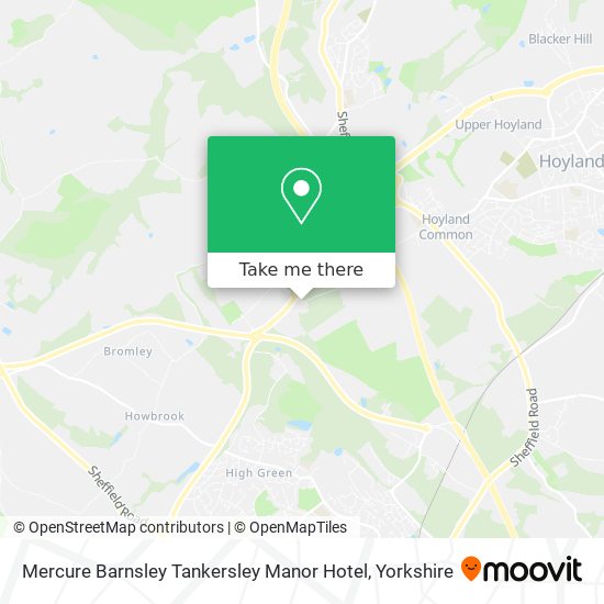 Mercure Barnsley Tankersley Manor Hotel map
