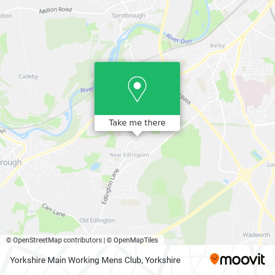 Yorkshire Main Working Mens Club map