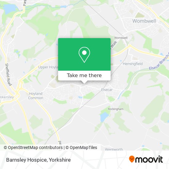 Barnsley Hospice map