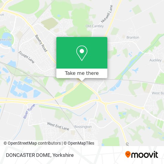 DONCASTER DOME map