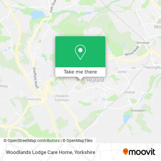 Woodlands Lodge Care Home map