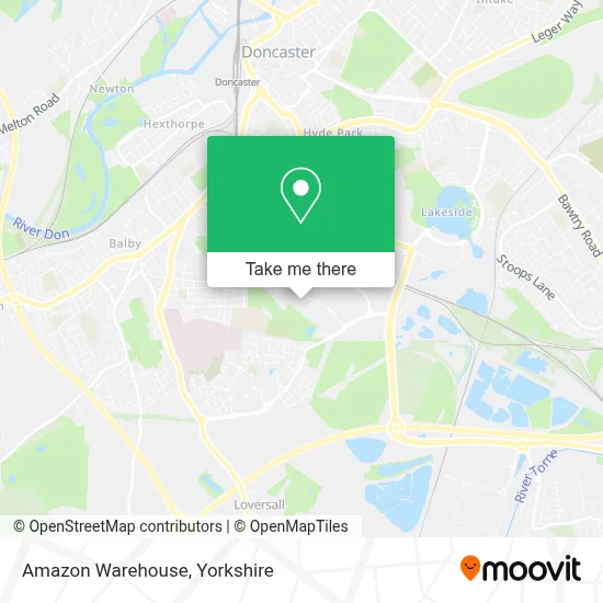 How to Get to Amazon Warehouse in Doncaster by Bus or Train?