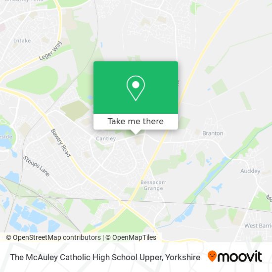 The McAuley Catholic High School Upper map