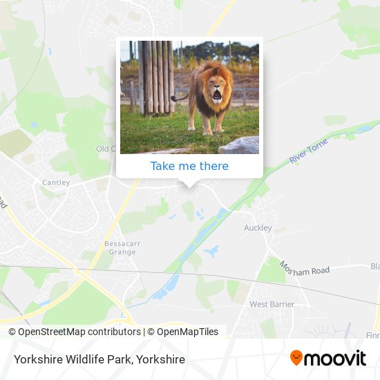 Yorkshire Wildlife Park map