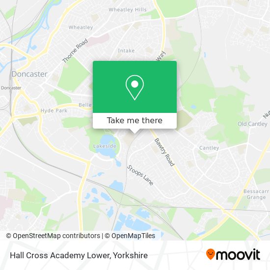 Hall Cross Academy Lower map