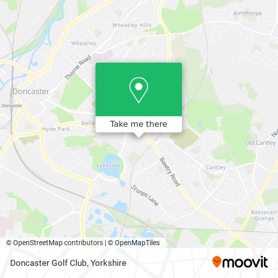 Doncaster Golf Club map