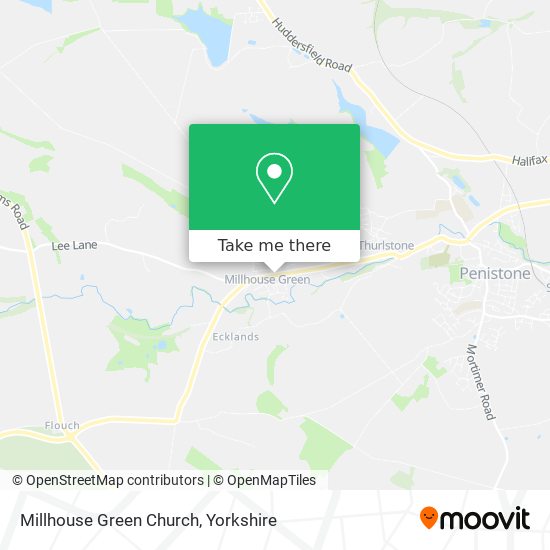 Millhouse Green Church map