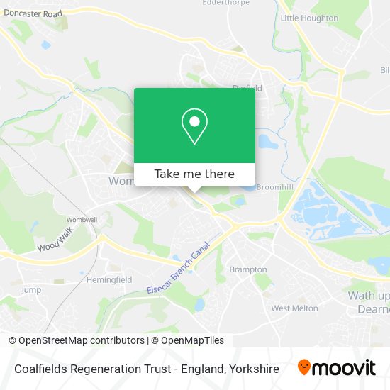 Coalfields Regeneration Trust - England map