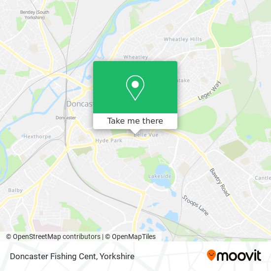 Doncaster Fishing Cent map