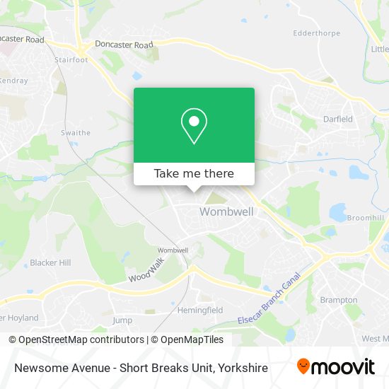 Newsome Avenue - Short Breaks Unit map
