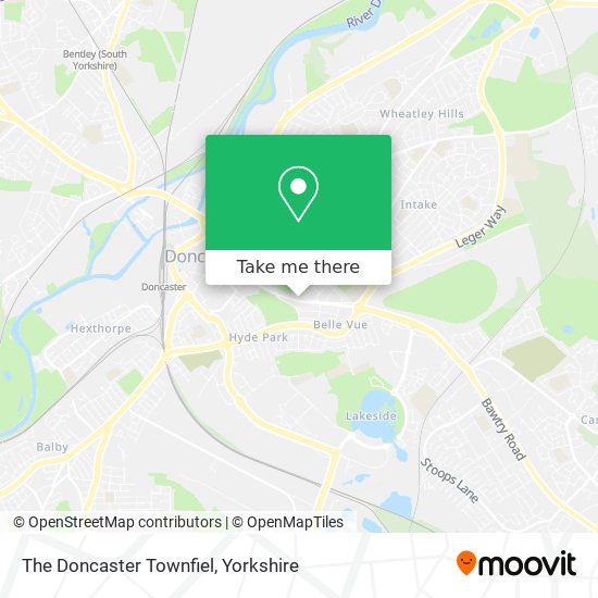 The Doncaster Townfiel map