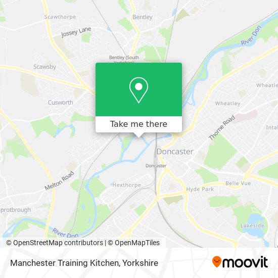 Manchester Training Kitchen map