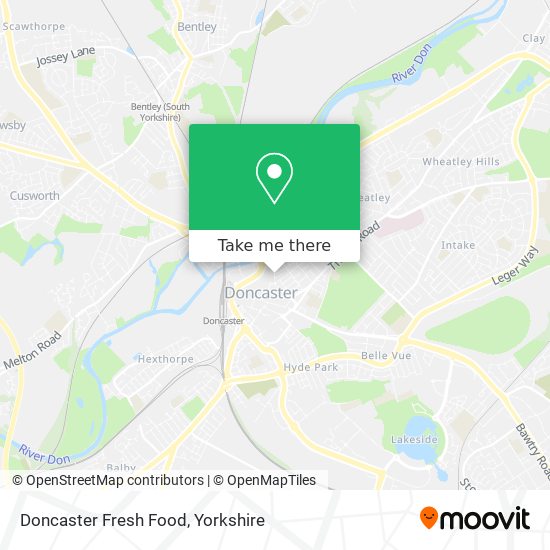 Doncaster Fresh Food map