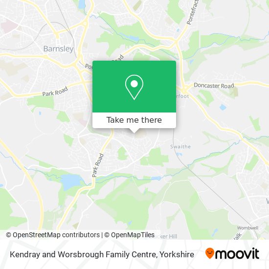 Kendray and Worsbrough Family Centre map