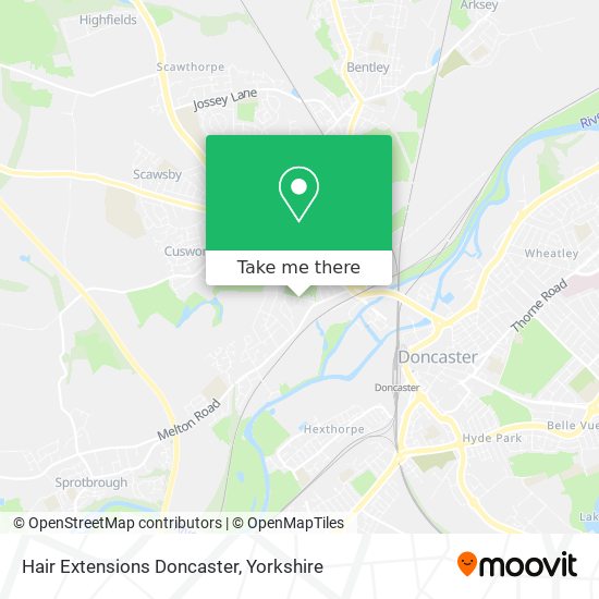 Hair Extensions Doncaster map