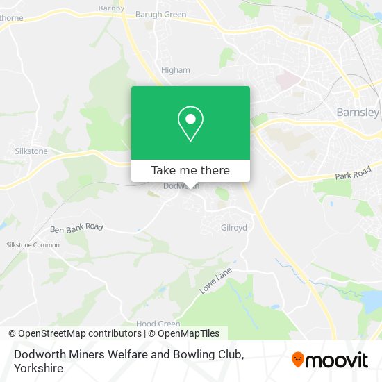 Dodworth Miners Welfare and Bowling Club map