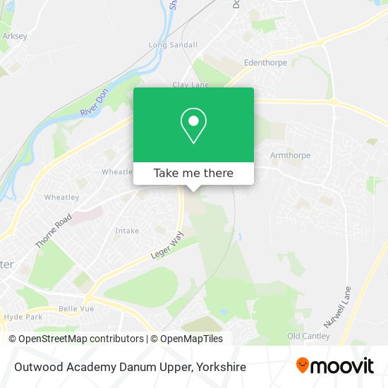 Outwood Academy Danum Upper map