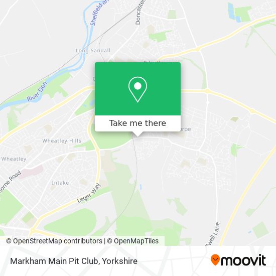 Markham Main Pit Club map