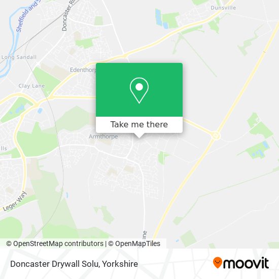 Doncaster Drywall Solu map
