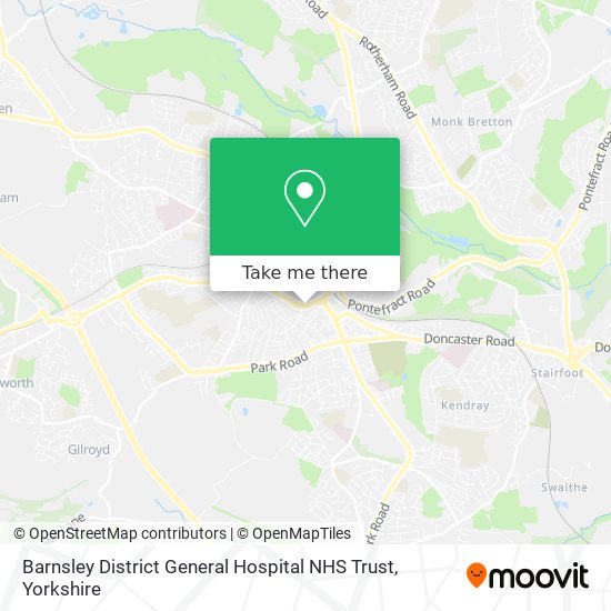 Barnsley District General Hospital NHS Trust map