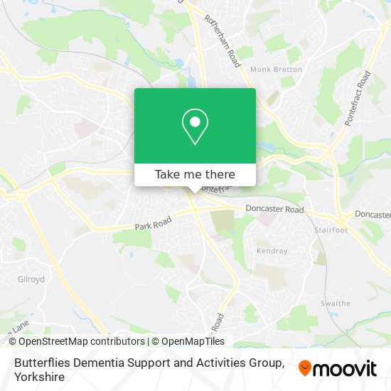 Butterflies Dementia Support and Activities Group map