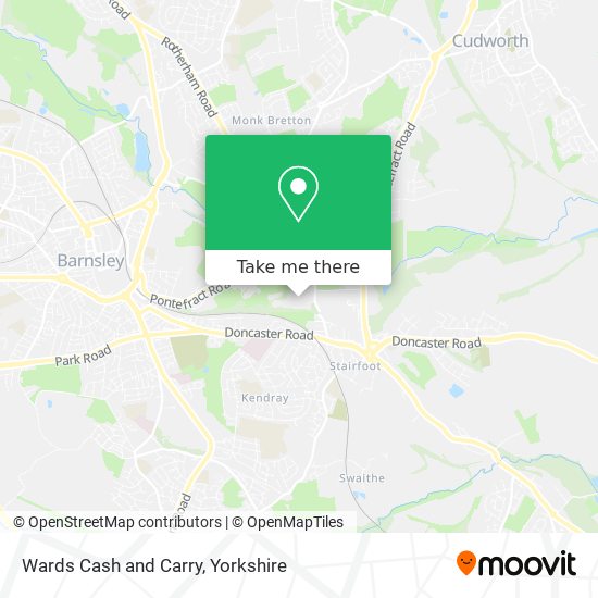 Wards Cash and Carry map