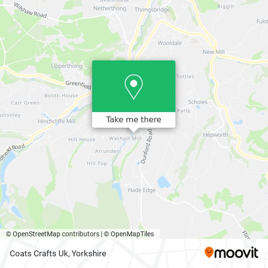 Coats Crafts Uk map