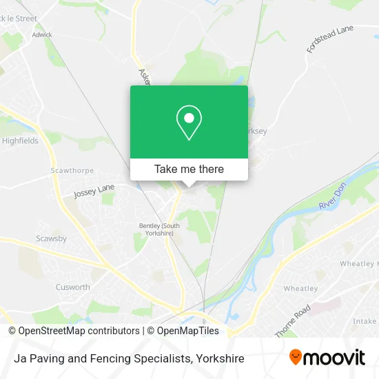 Ja Paving and Fencing Specialists map