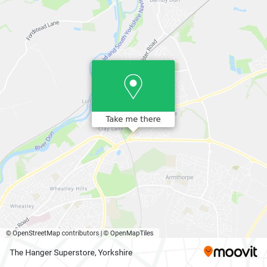 The Hanger Superstore map