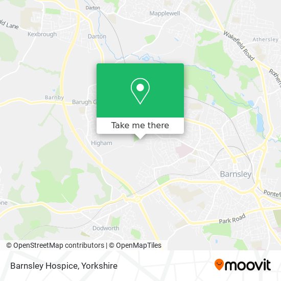 Barnsley Hospice map