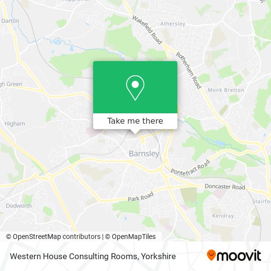 Western House Consulting Rooms map