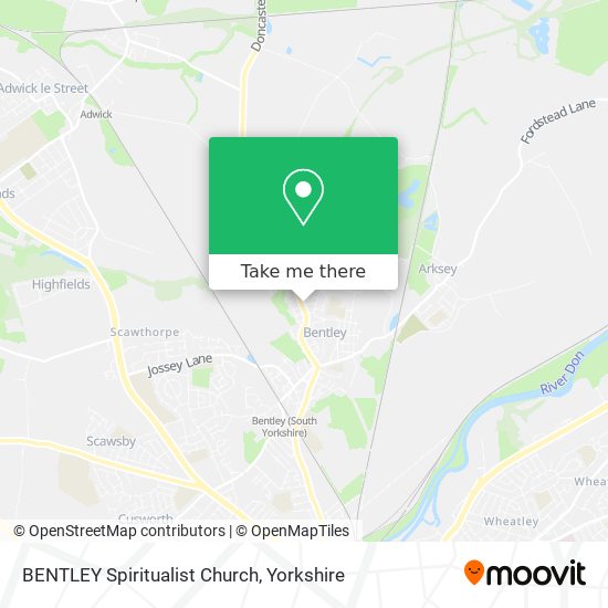 BENTLEY Spiritualist Church map