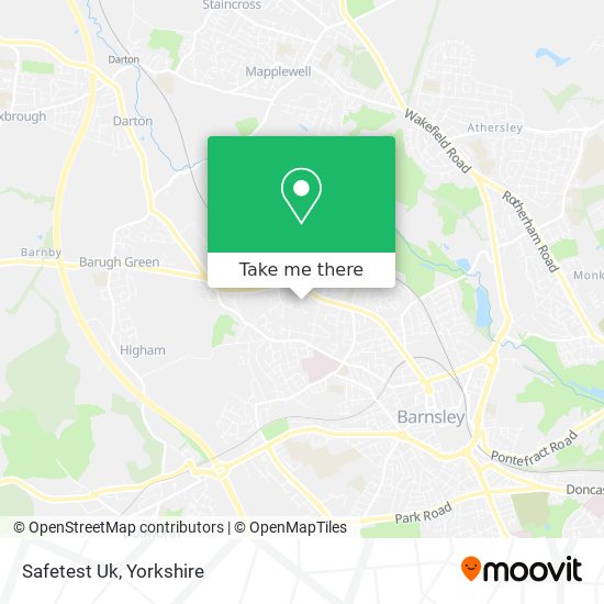 Safetest Uk map