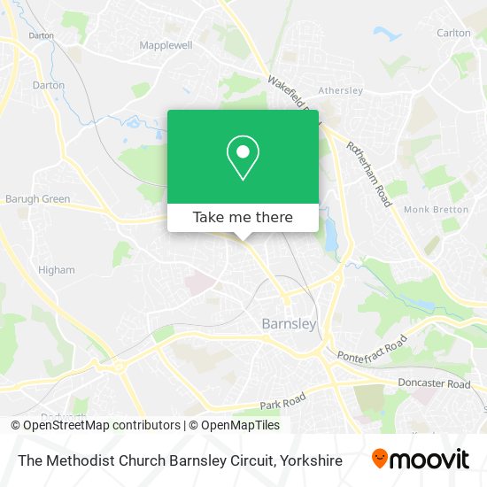 The Methodist Church Barnsley Circuit map