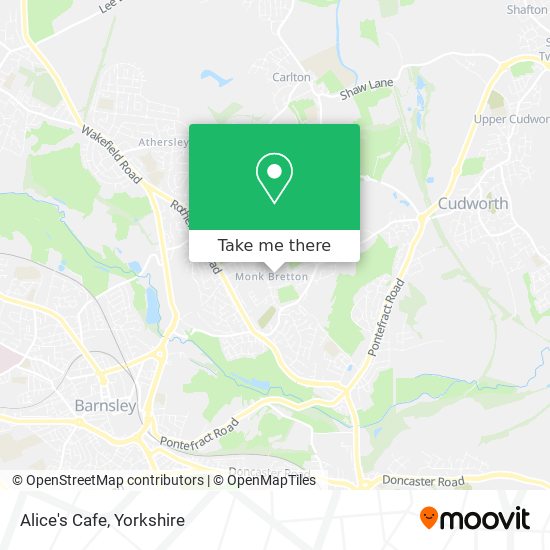 Alice's Cafe map