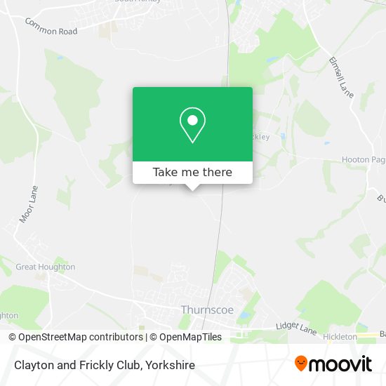 Clayton and Frickly Club map