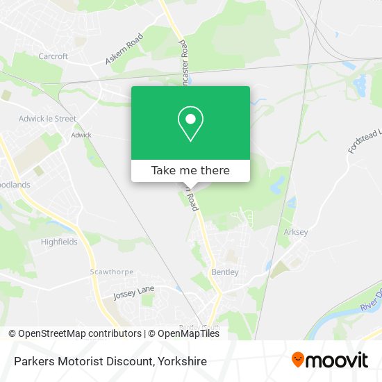 Parkers Motorist Discount map