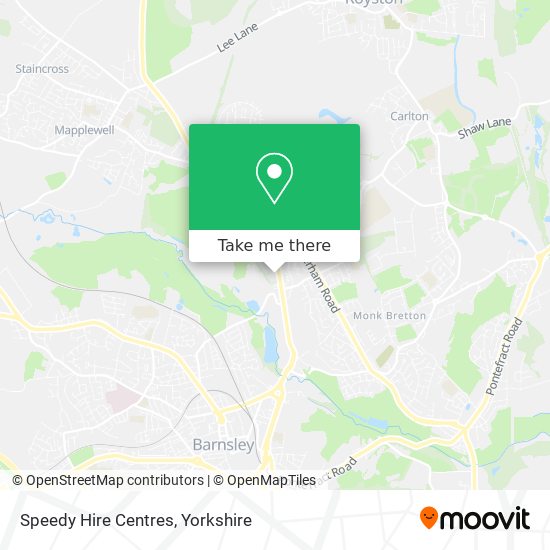 Speedy Hire Centres map