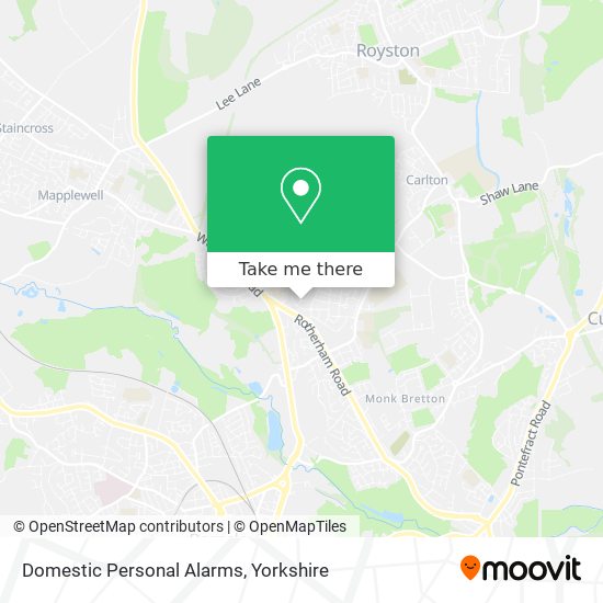 Domestic Personal Alarms map