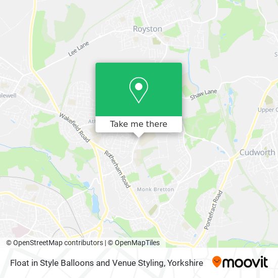 Float in Style Balloons and Venue Styling map