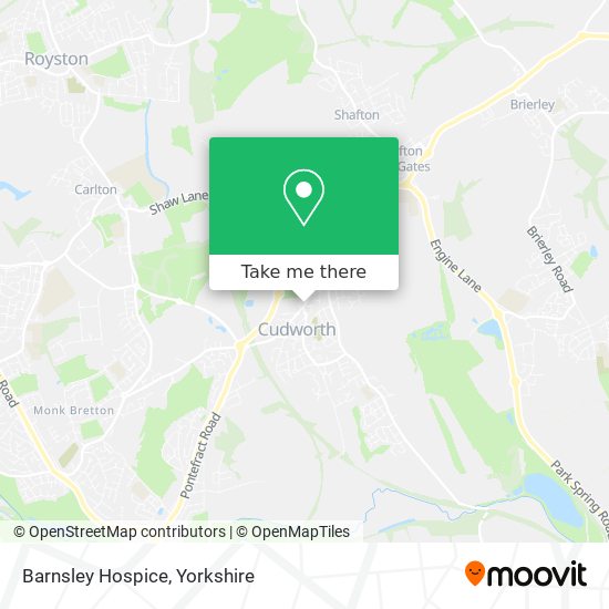 Barnsley Hospice map